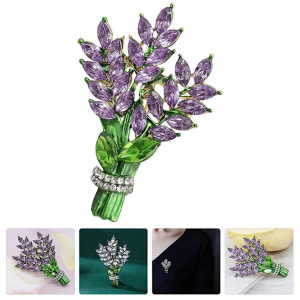 Lavendelblomma Brosch Kläder Brosch Pin Kvinnor Brosch Dekorativ