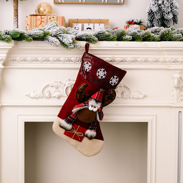 Julklappssäck, Juldekorationer, Stor Julstrumpa