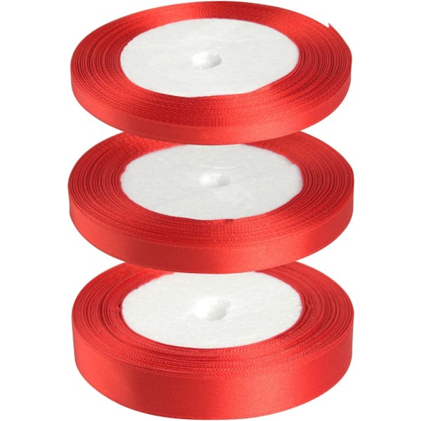 Red Satin Ribbon Christmas Wrapping Ribbon 6mm 10mm 15mm Ribbons