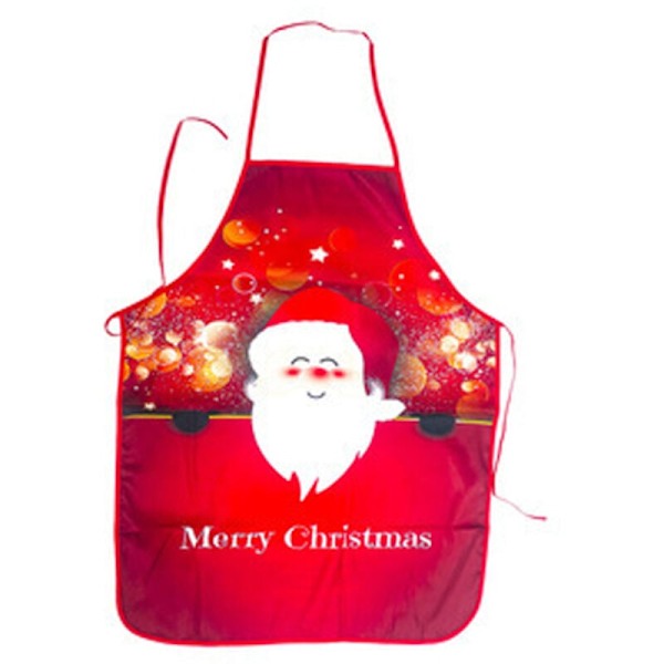 Christmas Apron, Funny Cartoon Santa Claus/Elk/Snowman Style Apro