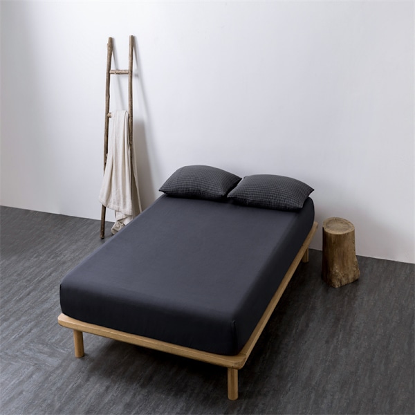 Sort Lagen 180x200cm Sort Mikrofiber Ekstra Dyb Lomme 2