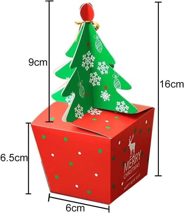 Juläppelaskar 20 st Presentaskar DIY Söta tecknade Frukt