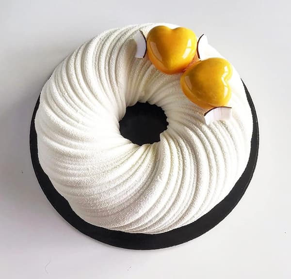 2 stk. Silikon Donutform Silikon Swirlform Silikonform Spir