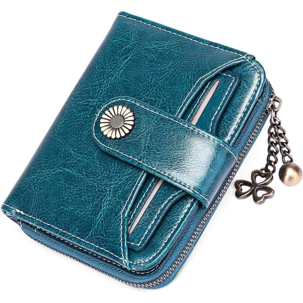 Women Wallet Leather Coin Purse Short Money Bag Women RFID Blocki