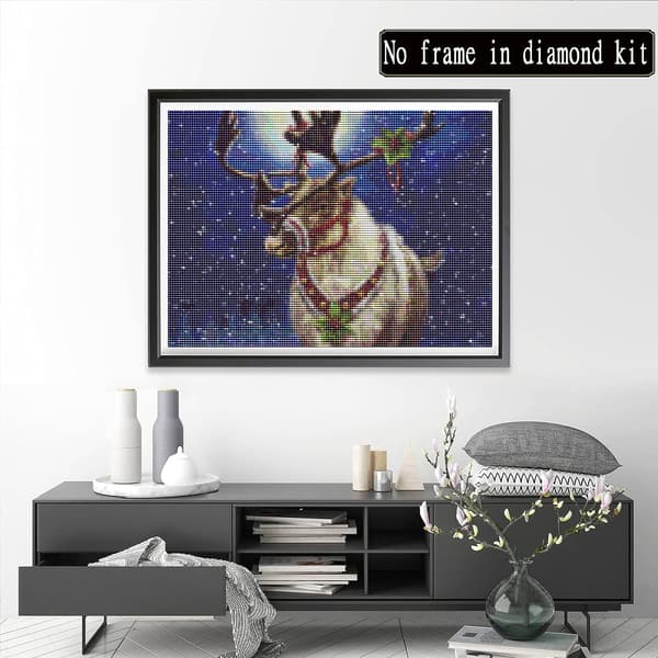 （15）DIY Diamantmaleri Julekit, 5D Julebroderi D