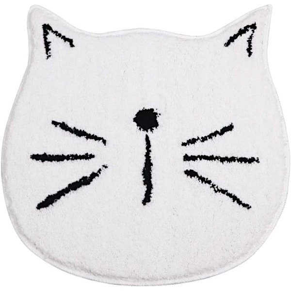 Badmatta tecknad katt absorberande halkfri fluffig badmatta vardagsrum Ro