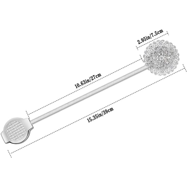 Gardinklämma för magnetspänne [2-pack], elastiskt gardinspänne, Cr