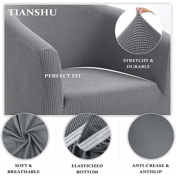 Lenestoltrekk, Stretch Jacquard Badekarstol Sofa Trekk (Badekarstol