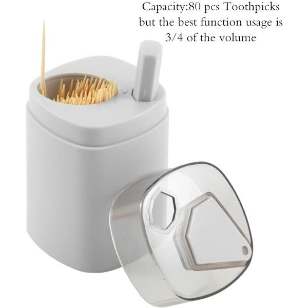 3-delad tandpetare dispenser, automatisk pop-up tandpetare dispenser