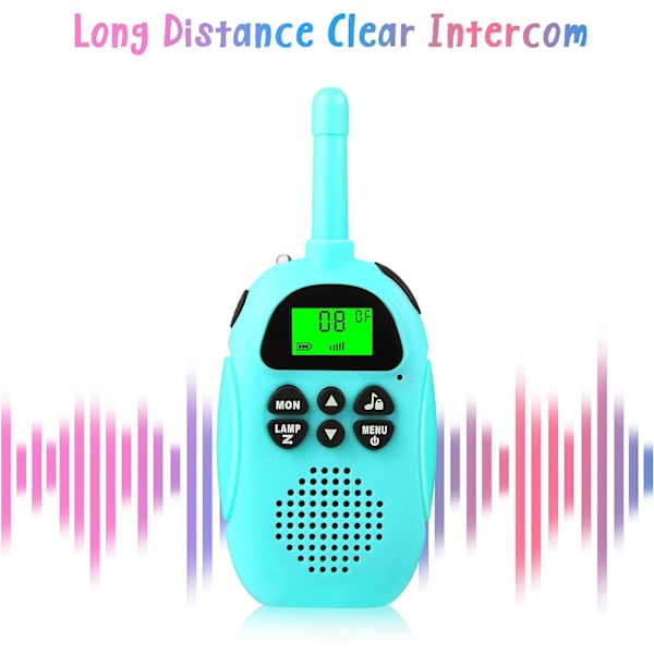 2 kpl lasten walkie-talkie, ladattava walkie-talkie, 16 kanavaa R