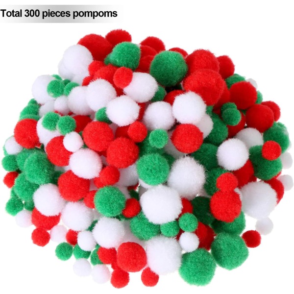 300 Pieces Pom Poms Assortment Fluffy Pom Balls Pom Poms Small Cr