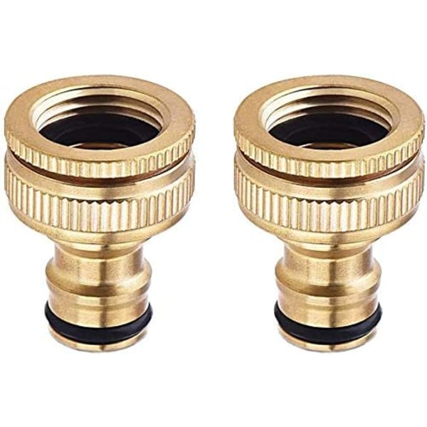 2pcs Brass Garden Faucet Fittings, 3/4 Inch Garden Hose Fittings