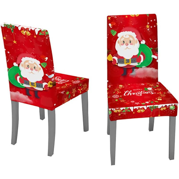 2-pack stretchiga stolskydd för matstolar, avtagbara