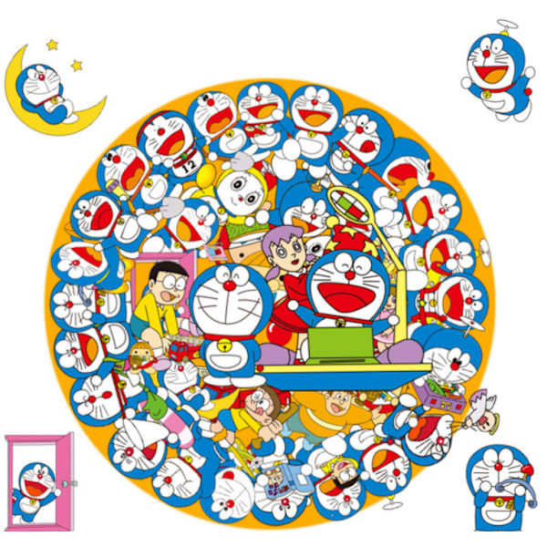 50 Doraemon-animetarraa, vedenpitävä tarra rullalautaan
