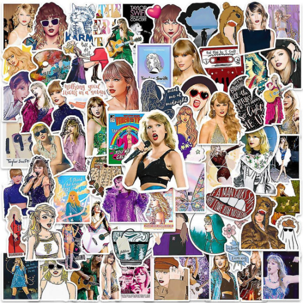 Taylor Swift-klistremerker 100 stk./pakke for voksne tenåringer barn gutter jenter