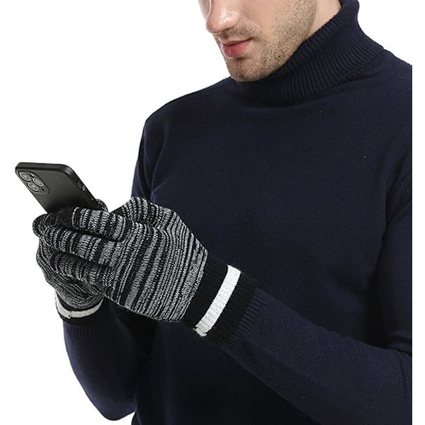 Vintervarme hansker for menn og kvinner, unisex tykk myk hanske Wa