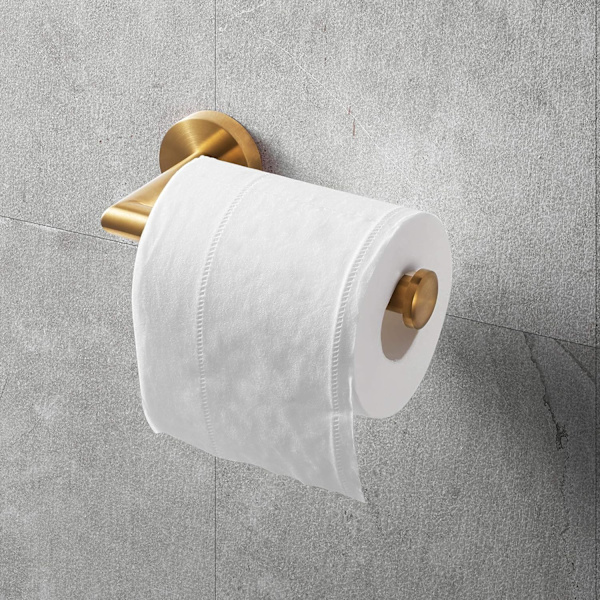 Børstet stål toiletrulleholder, vægmonteret toiletrulleholder