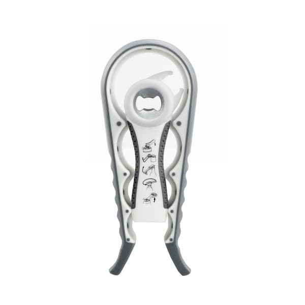 Krukkeåpner Flaskeåpner, 5 i 1 Multifunksjon Boksåpner-Ergonomisk