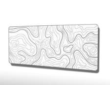 Hvid XXL musemåtte 800 x 300 x 3MM, musemåtte, tekstureret slidstærk