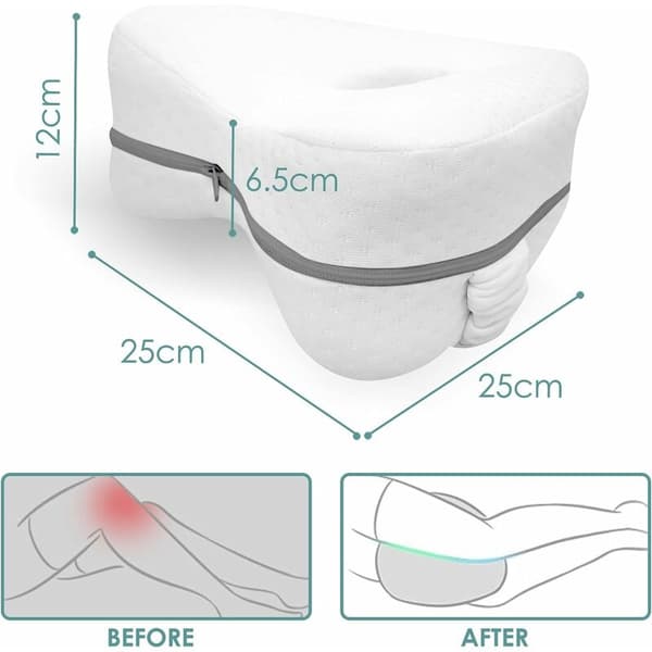 Benløftputer Memory Foam Benpute Knepute for Sovende Knær