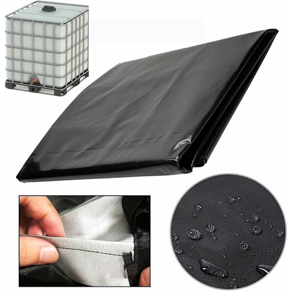IBC Vattentank Presenning 1000 L Regn Vattentank Behållare Skydd w