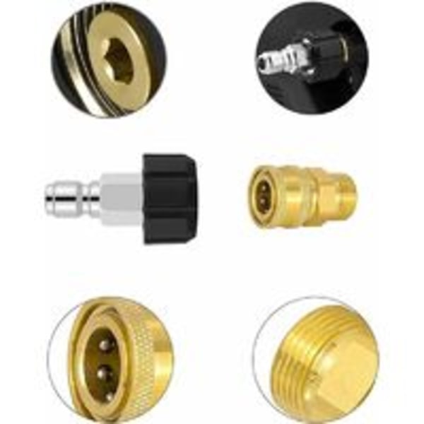 Trykvaske Hurtigkobling 3/8\" Konnektor M22 Han Hun Fitting