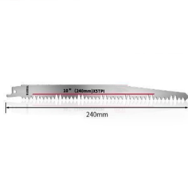 S1531 sågat trä med 240 mm stora tänder [högt kolstål], såg b