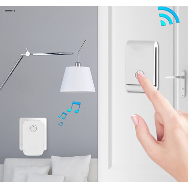 Eurometer genererar automatiskt 150 meter trådlös dörrklocka IPX