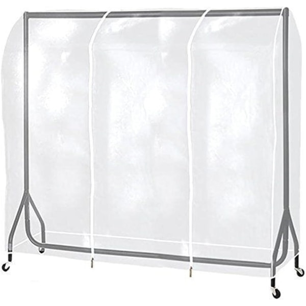 5ft 50*150*150cm Transparent Tøjstativ Stærk Lynlås C