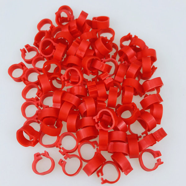 100 st fågelfotring 8mm 001 - 100 nummer duva identifiering