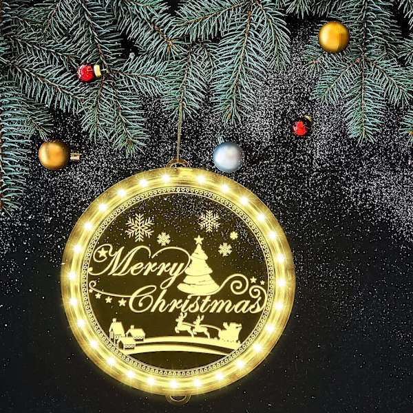 Julgran Jul Dekorativ Fönsterlampa, Bakgrundssnöre