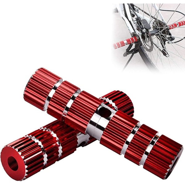 Halksäkra cykelpinnar av aluminiumlegering, BMX-pinnar, Cylindrisk fotpinne