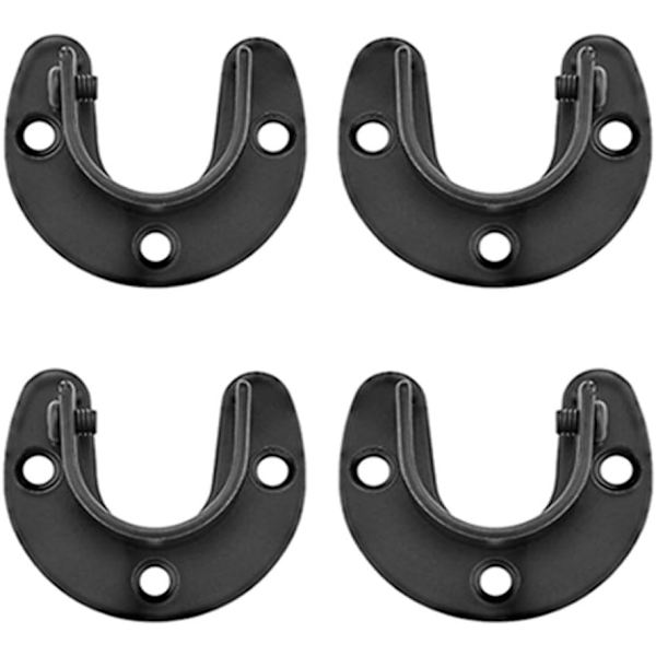 3,8 cm rustfritt stål klesskap stangbrakett, klesstangbrakett