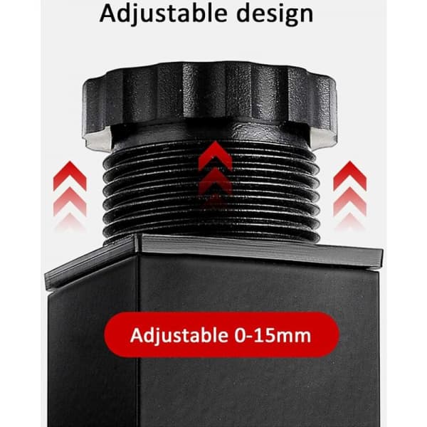 Justerbara möbelben i aluminium, soffbordben, badrum