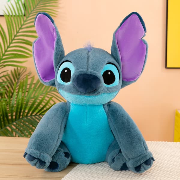 Blå Stitch Dukke 30cm Engel Blød Plys Legetøj