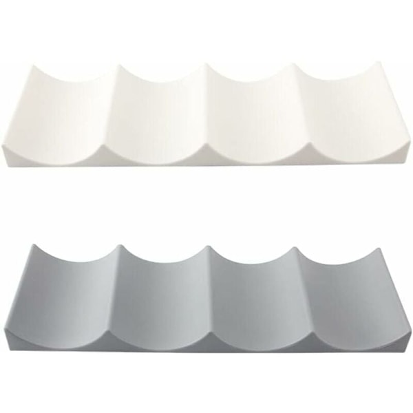 Kjøleskapsflaskeholder 2 stk Flaskelagringsmatte Stablebar Plast