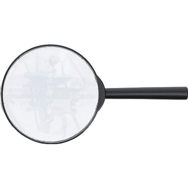 Læseforstørrelsesglas 10X Forstørrelsesglas 80mm og Splintersikkert Spejl til