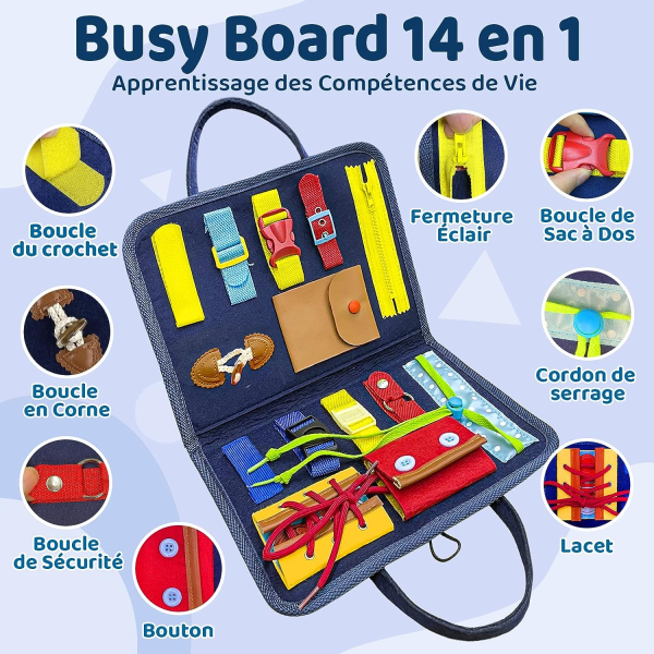Aktivitetsplade, Sensorisk Plade, Montessori Plade, Acti