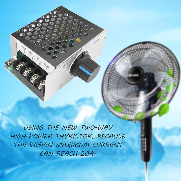 220v AC enfas motorstyring - viftemotor hastighetskontroll