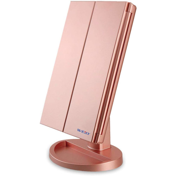 Lighted Vanity Mirror, 1x/2x/3x Magnification, with LED Touch Scr