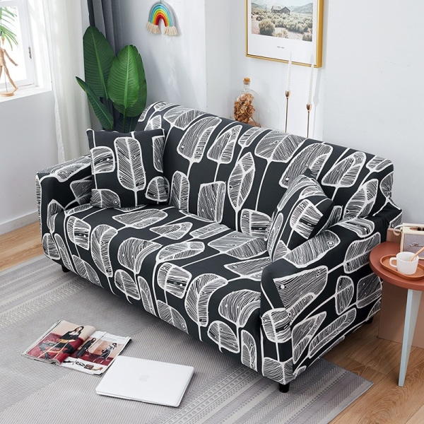 3 Seater Stretch Sofa Cover Armchair Slipcover with Armrests Elas