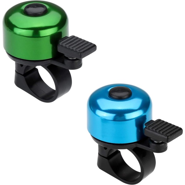 Bike Bell Aluminum Bike Bell, green and blue