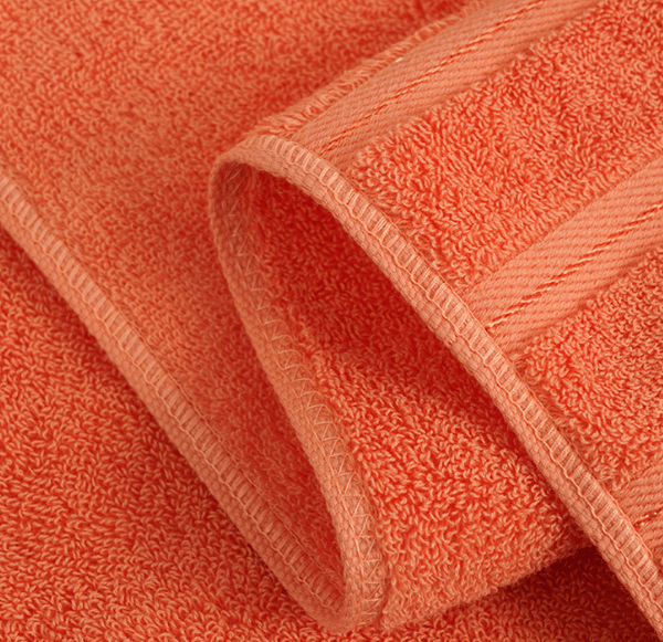 35cm*75cm, orange, håndklæde og badehåndklæde, tyk bomuld, absorberende