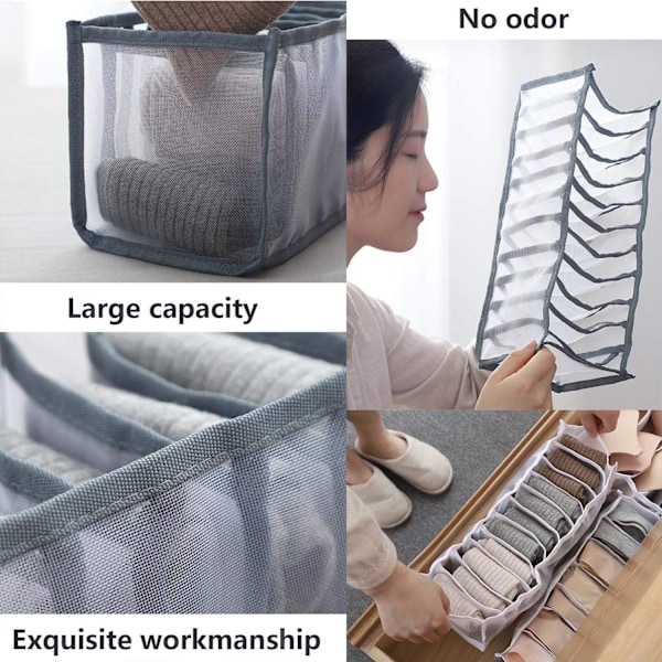 (11 Rummer) Foldbar Skuffeorganizer - 1 Styk Undertøjsopbevaring
