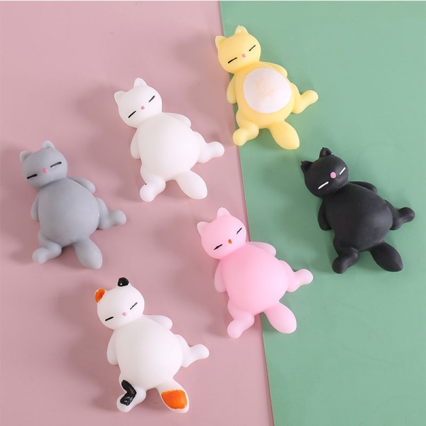 Söt ventil leksak katt dekompression läkning rolig barn Kawaii leksak stres