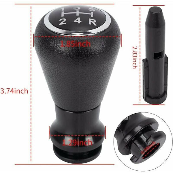 1 sæt 5-trins gearstangsknop CITROEN C1 C3 C4 106 107 205 206