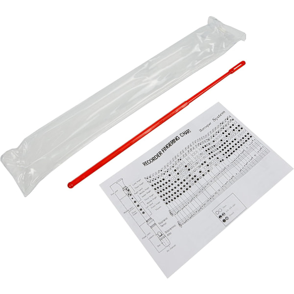 Plastblockflöjt, svan transparent blockflöjt