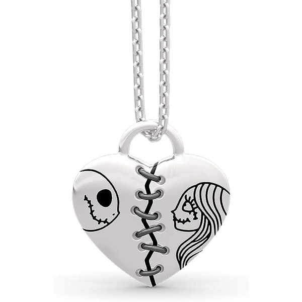 Damkedja 925 Sterling Silver Jack Skellington och Sally Penda