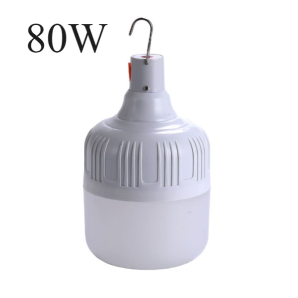 2 stk. Campinglys, Campinglys med USB Genopladelig 80W 5 M