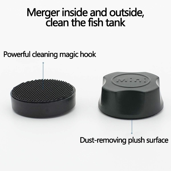 3 st Mini Magnetisk Akvarieborste, Mini Magnetisk Algskrapa Fisk